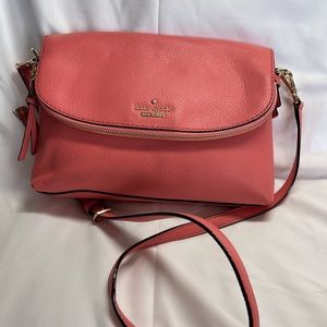 Kate Spade beautiful coral leather shoulder bag